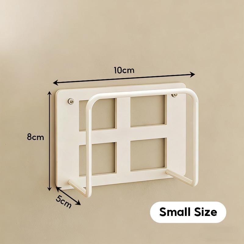 Punch Free Wall Router Bracket Self Adhesive Durable Shelf for WiFi Routers TV Set Top Boxes Living Room Decor