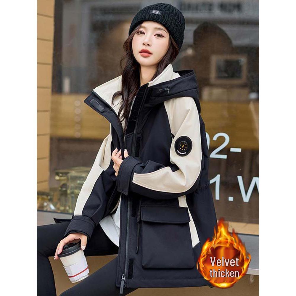 2025 Women's Fleece-Lined Parka: Extra Thick, Loose-Fit Winter Windbreaker