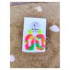 ARNETOLI - Fluorescent Earrings With Handmade Stud Fastenings