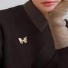Retro Imitation Mother-of-pearl Butterfly Brooch, Feminine, Light Luxury and High-end Feel, Simple Brooch with A Neckline
