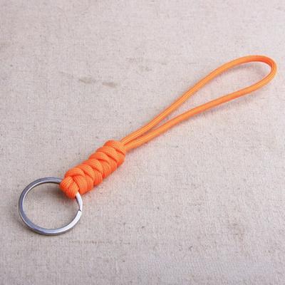 20cm Strong Braided Nylon Rope Keychain Multi-purpose Convenient Bracelet Key Ring Outdoor Keychain Holder