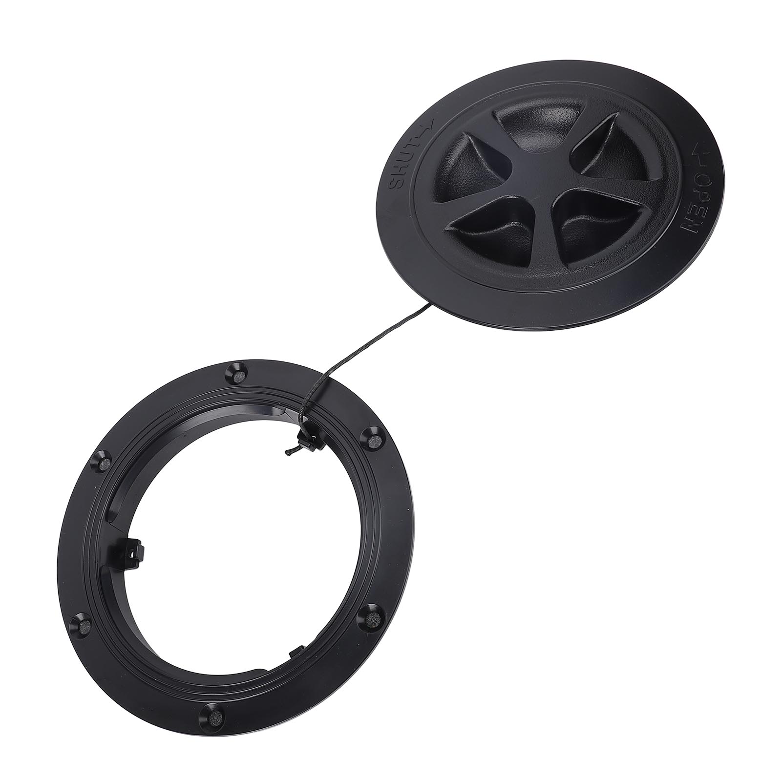 4 Inch Deck Plate Round Detachable Circular Sealing   Cover for Marine Yachts Boat Kayak