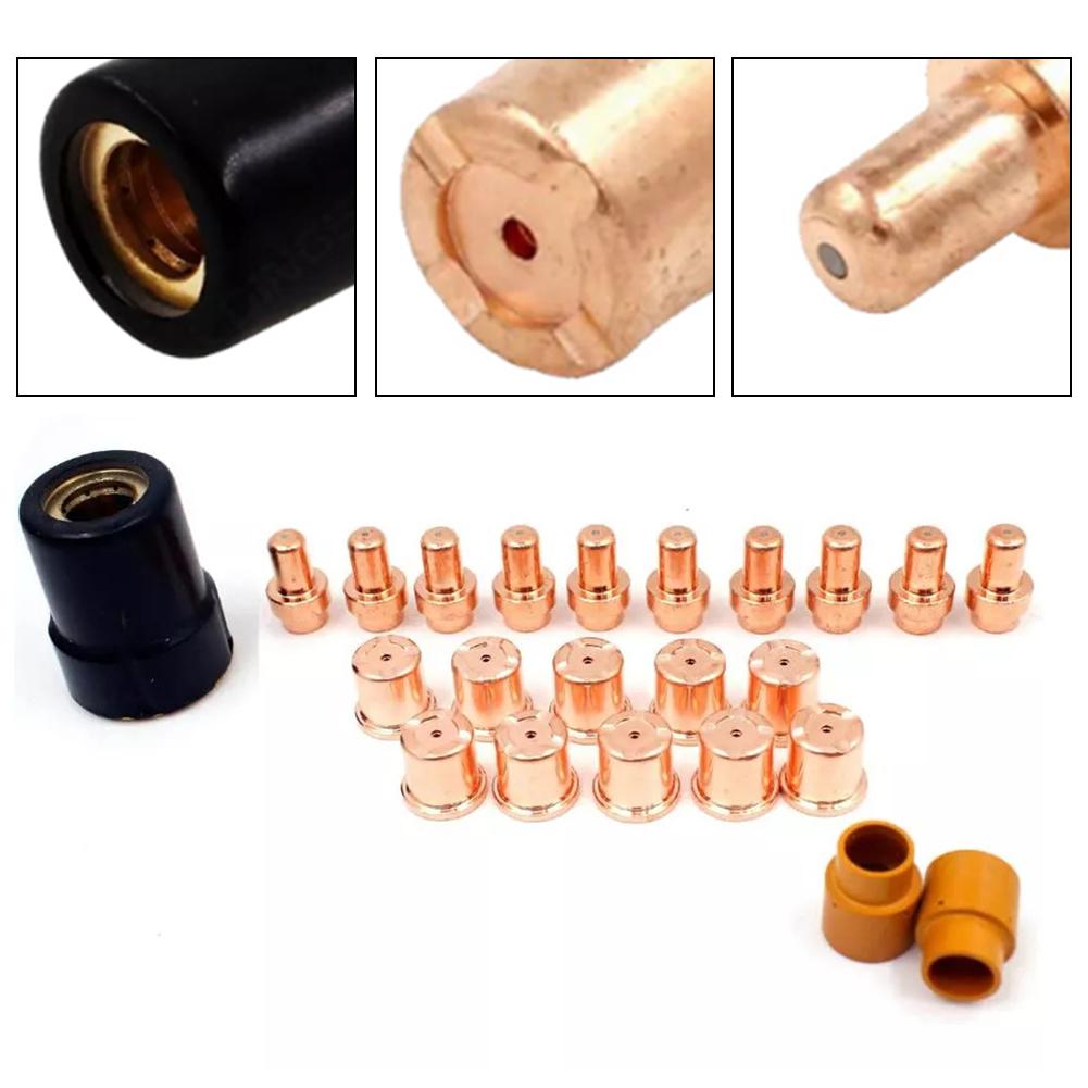 Optimal Performance Plasma Tip Electrode Shield Kit for Eastwood VersaCut 40A Cutter CB50 Torch 23pcs Collection