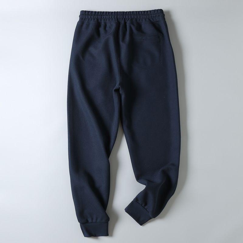 Original Export Surplus Plain Color Basic Versatile Style Autumn Men's Elastic Waist Sports Casual Jogger Knit Sweatpants