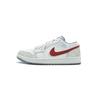 Air Jordan 1 Stealth And White Angelica Dahurica Low Top Vintage Basketball Shoes Men's White Gray 553558-053(Team196-)