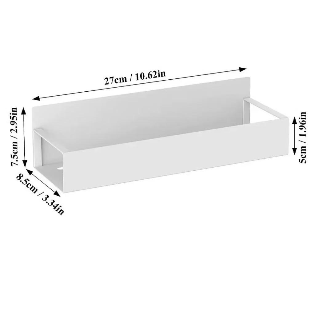 Magnetic Carbon Steel Refrigerator Spice Rack - Punch-Free Storage for Daily Kitchen Use