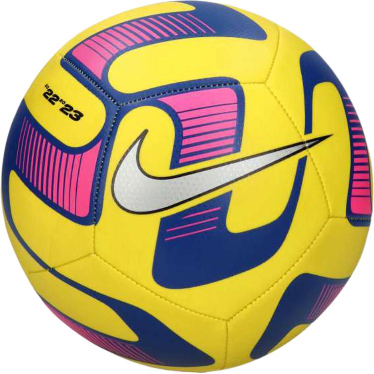 Nike Size 5 Ball Soccer Ball Rubber Machine Stitched Soccer Ball Unisex Yellow, Old Royal, Metallic Silver DN3600720 Size 5 Ball