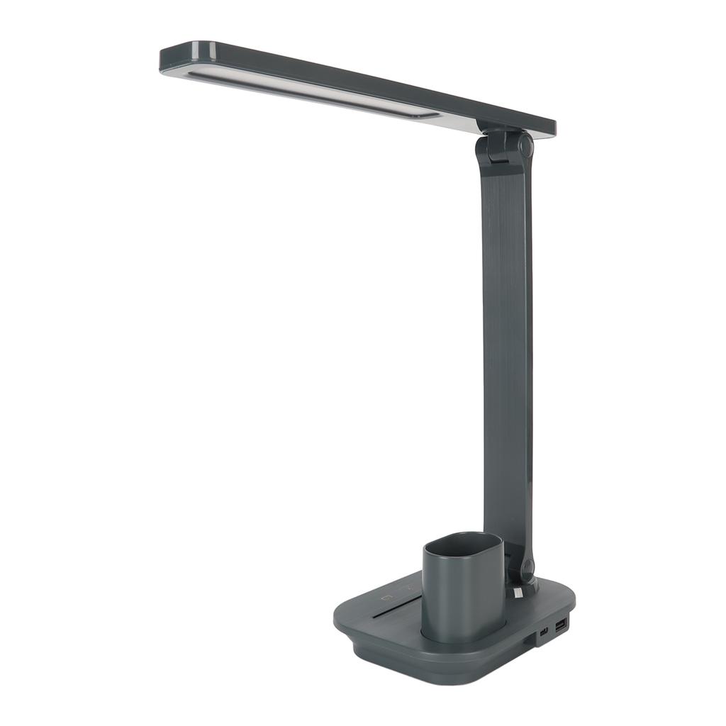 LED Desk Lamp 3 Colors Stepless Dimming Touch Control Eye LED Reading Light with USB Output