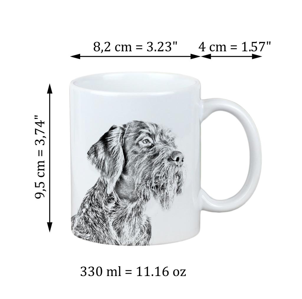 German Wirehaired Pointer - cup with a dog, personalized cup with a print, a classic gift for everyone from the Art-Dog brand