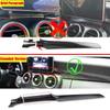 Car Styling Carbon Fiber Center Console Air Outlet Dashboard Covers Stickers For Mercedes Benz C Class W205 GLC X253
