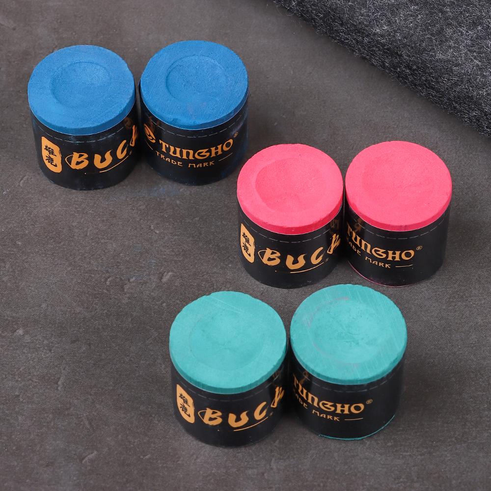 2Pcs/Set Calcium Carbonate Cue Chalk Pool Cue Tip Snooker Accessory Billiard Chalks  Billiard Cue