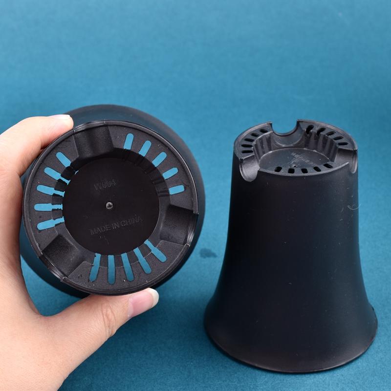 2-10Pcs Round Thickened Flowerpot Deepened Succulent Flower Nursery Pot White/Black Plant Vientiane Basin Home Garden Decoration