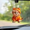 Acrylic Colorful Cartoon Cat Charm For Eyecatching Car Decoration And Gifts