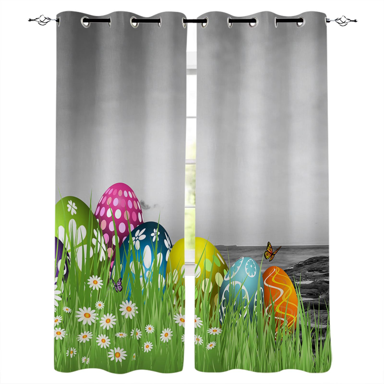 Пасхальные яйца Цветные украшения с любовью Домашние шторы Товары для дома Гостиная — фото 15