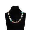 Bohemian Resin Beaded Chokers Necklace Elegant Palaces Styles Jewelry For Women