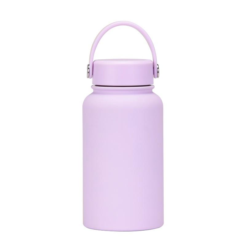 650ml Vacuum Insulated Stainless Steel Travel Water Bottle Outdoor Sports Office Daily Use Leakproof Portable 12H