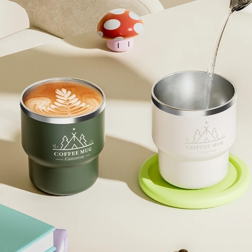 400ML Capacity Thermal Cup 304 Stainless Steel Double Layer Sealed Tumbler Sealed Lid Leak Proof Insulated Water Cup