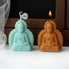 Buddhas Statue Silicone Candle Mould for Handmade Soap Gypsum Resin Aromatherapy Scented Candle Mould Desktop Decorations