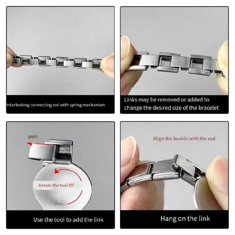 Bracciale con Charm Italiani Personalizzabile Set Iniziale di Link per Braccialetti Personalizzabili per la Creazione di Gioielli