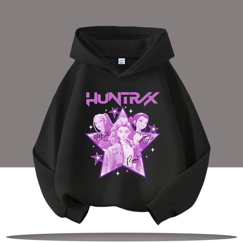 Høst 3D KPop Demon Hunters Trykte Hettegensere Moteable Casual Sport Langermet Barne Gutt og Jente Barn Unisex Hettegensere