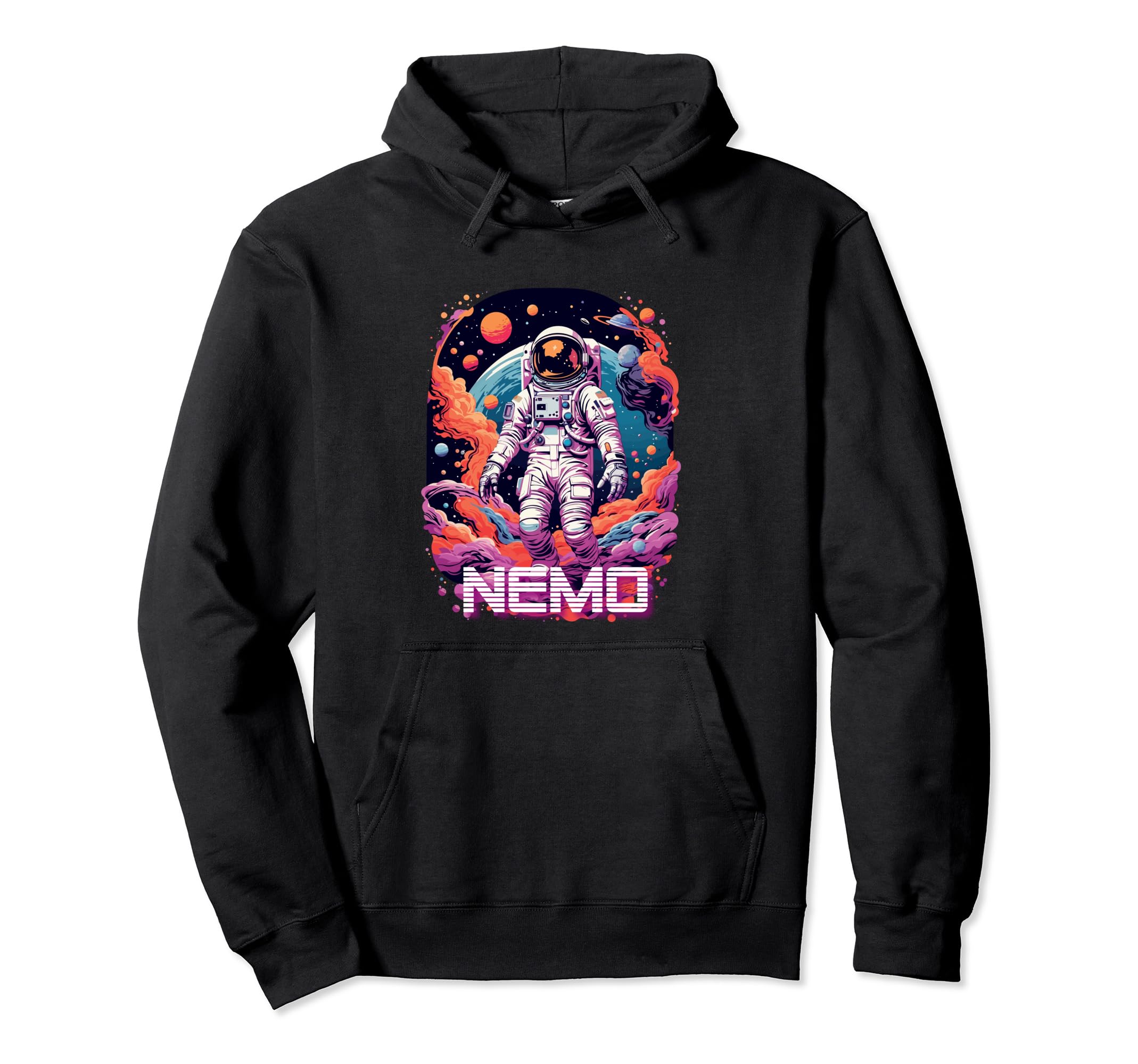 

NEMO - Cute Boy s Name with cool Astronaut Hoodie