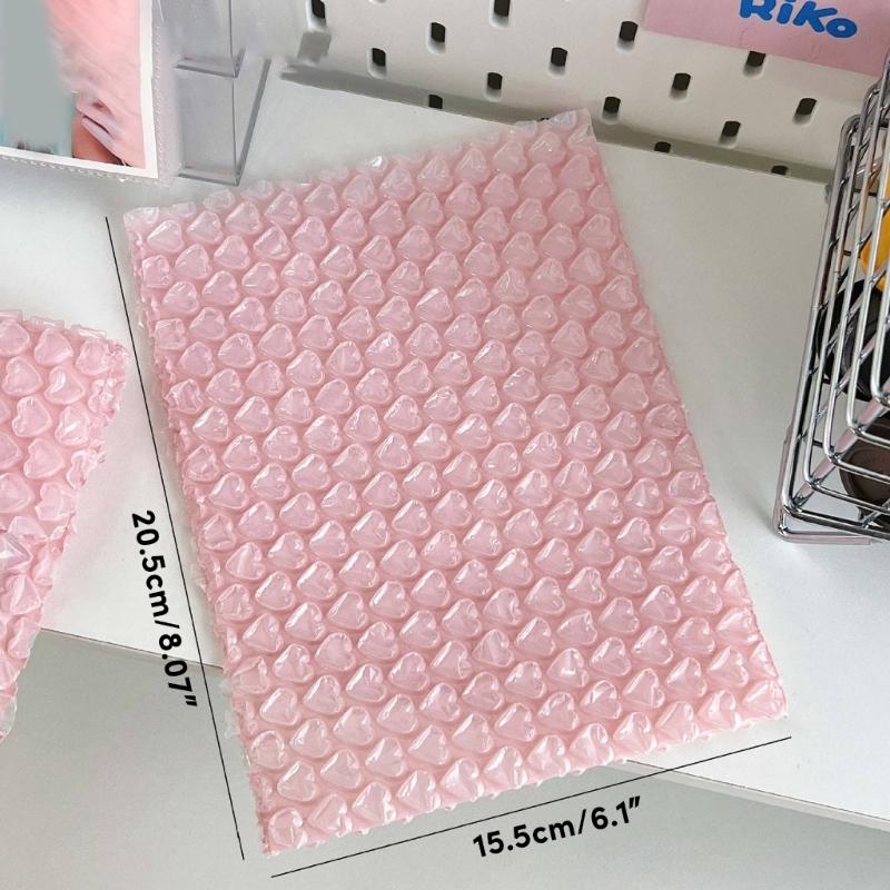 Bubble Bags Bubble Packaging Bags Heart Bubble Cushioning Bags for Mailing