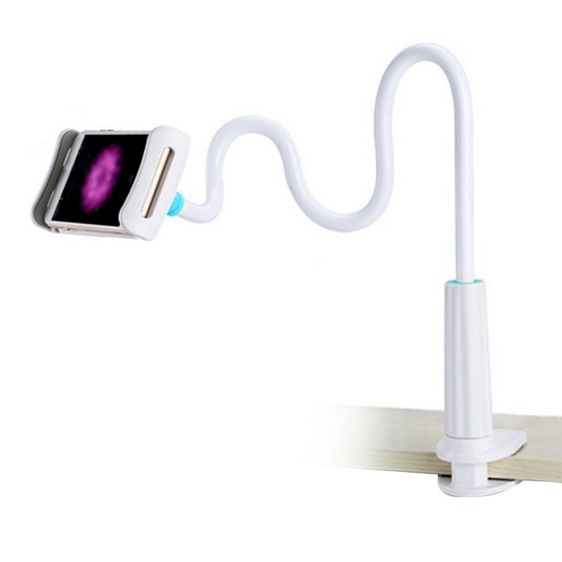Tablet Long Arm Stand Car Desktop Bed Clamp Holder For iPad iPhone Mini Tablet