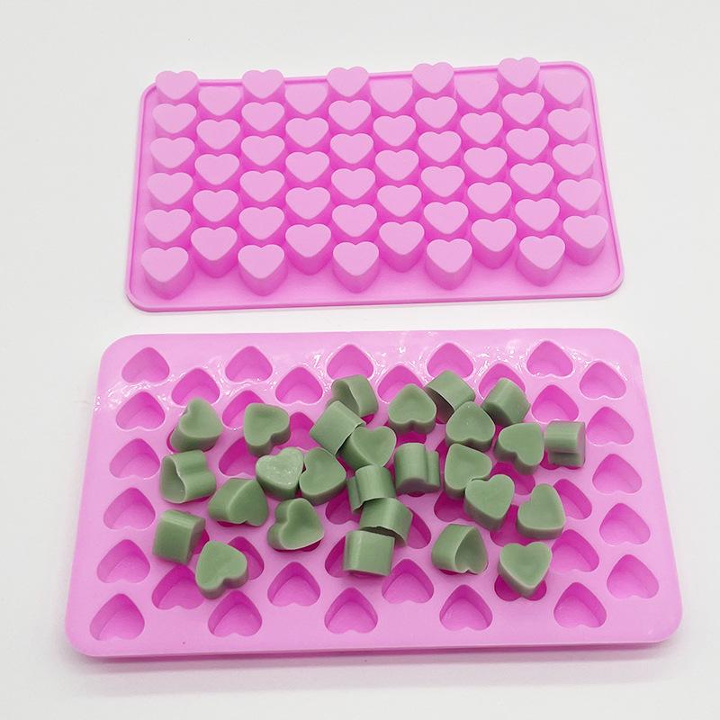 Mini Heart-Shaped Silicone Chocolate Mold - Non-Stick Cake Decoration Accessory