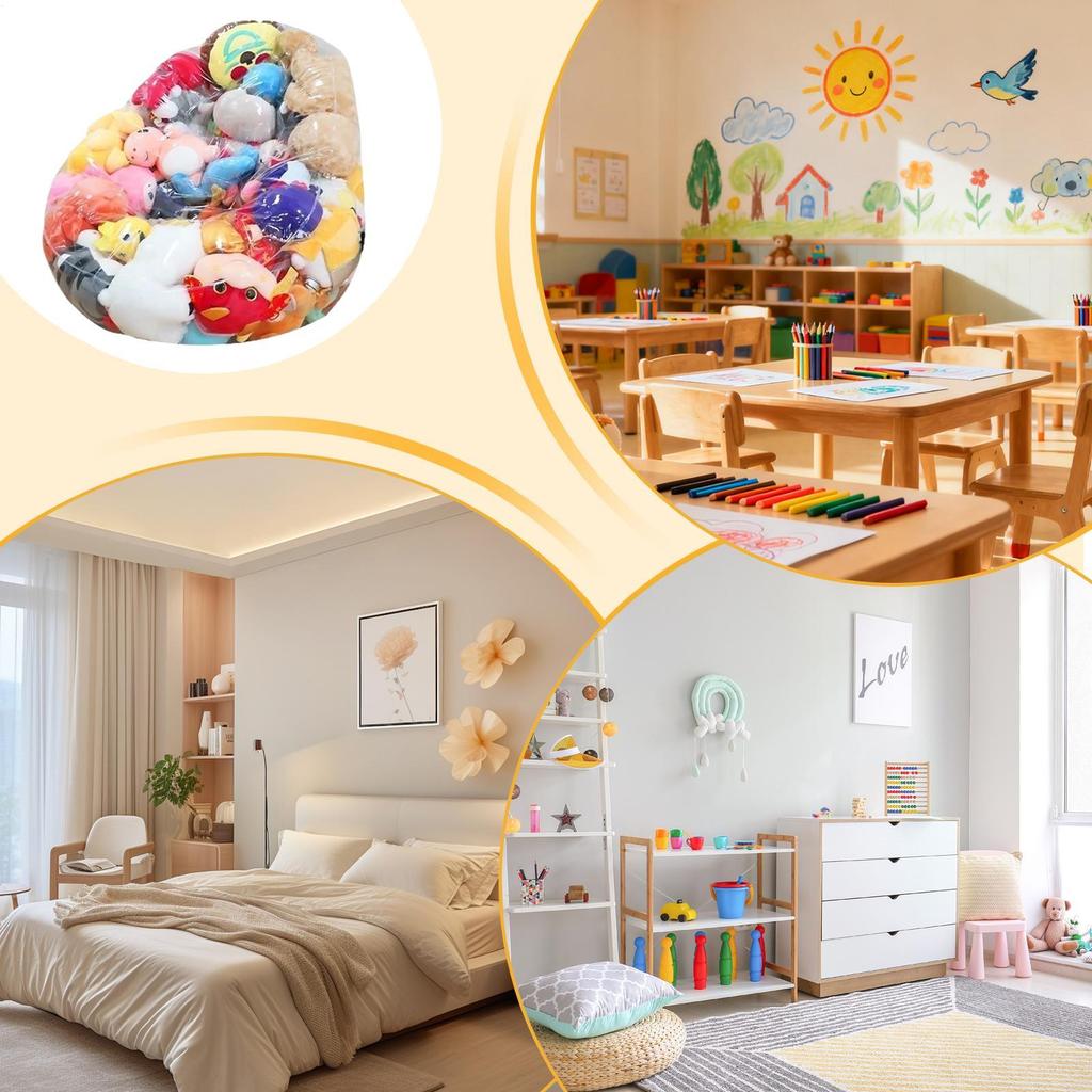 Worek fasolowy na pluszaki Przezroczysty Duży Organizer do przechowywania Pusty Sofa worek fasolowy na zabawki Lalka Dziewczynki Dorosłe Nastolatki Pokój Dziecięcy