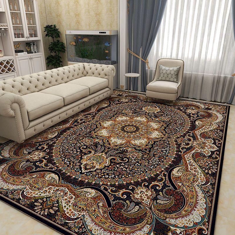 Retro European and American Style Carpet Living Room Coffee Table Carpet Indoor Bed End Carpet Persian Stylelarge Area
