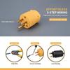 1 Stück Abnehmbare Montage Inline-Netzkabelstecker 125V Amerikanisch 15A Nema 1-15P 5-15P US Industrie Wasserdichter Verkabelungsstecker
