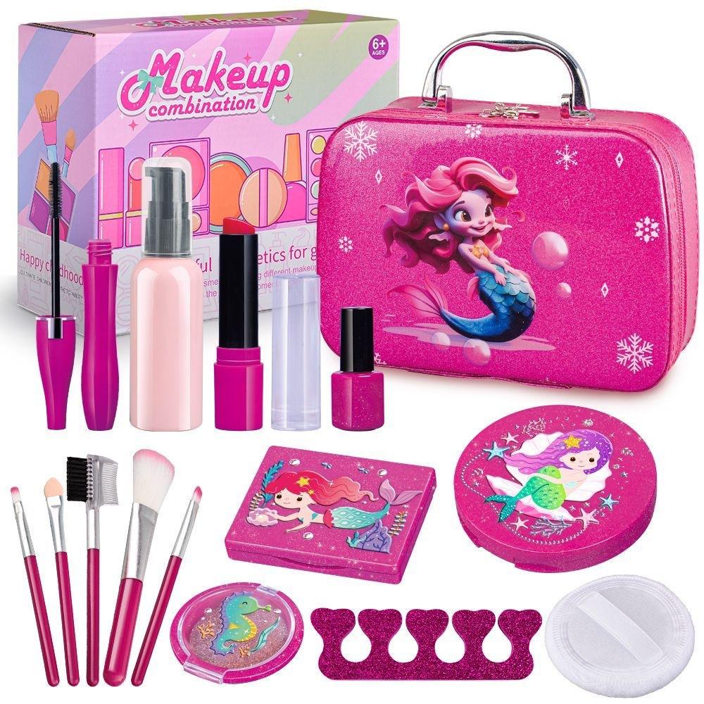 Simulační šperkovnice Dívčí hračka Roční dítě Hračka do domečku Kosmetická dárková krabička 10dílná sada na líčení