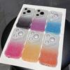 KEYSION Gradient Glitter Jewelled Phone Case for Huawei Pura 70 80 Pro 80 70 Ultra Wavy Border Lens Protector Shockproof Cover