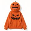 Unisex Kids Halloween Pumpkin Print Hoodie Sweatshirt Retro Top