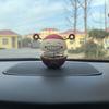 Fun Auto Interior Accessory Car Bell Desktop Ornament a Sense of Ritual Nodding Head Ornament  Gift
