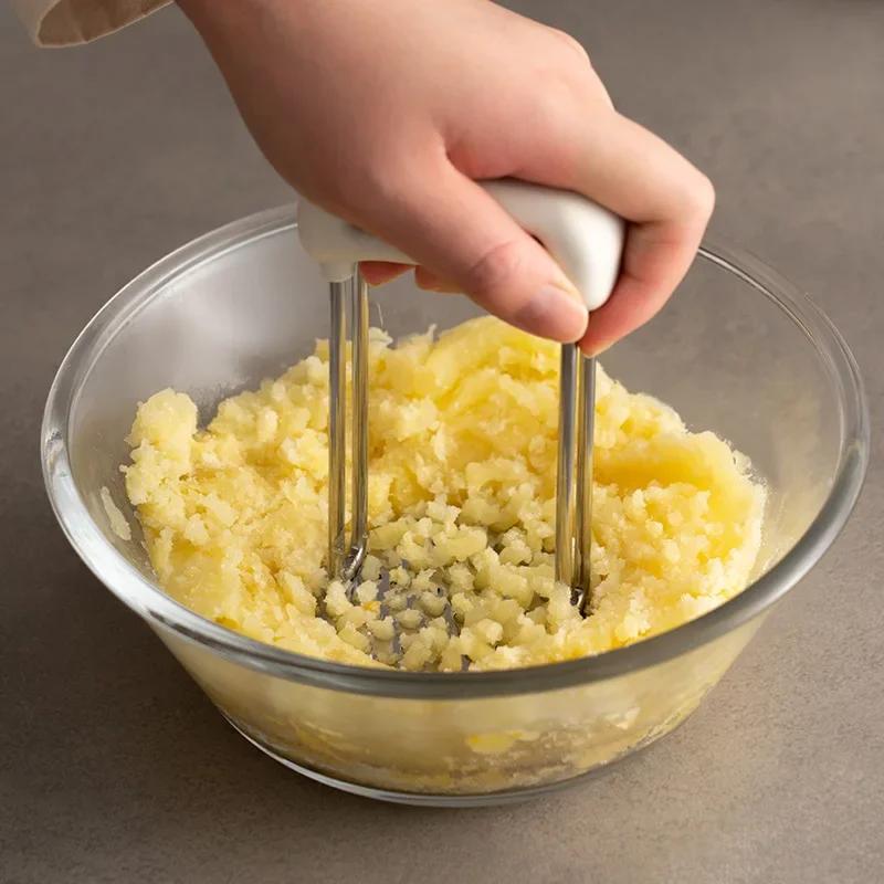 New Stainless Steel Mashed Potatoes Compactor, Household Compactor, Baby Food Aid Tool