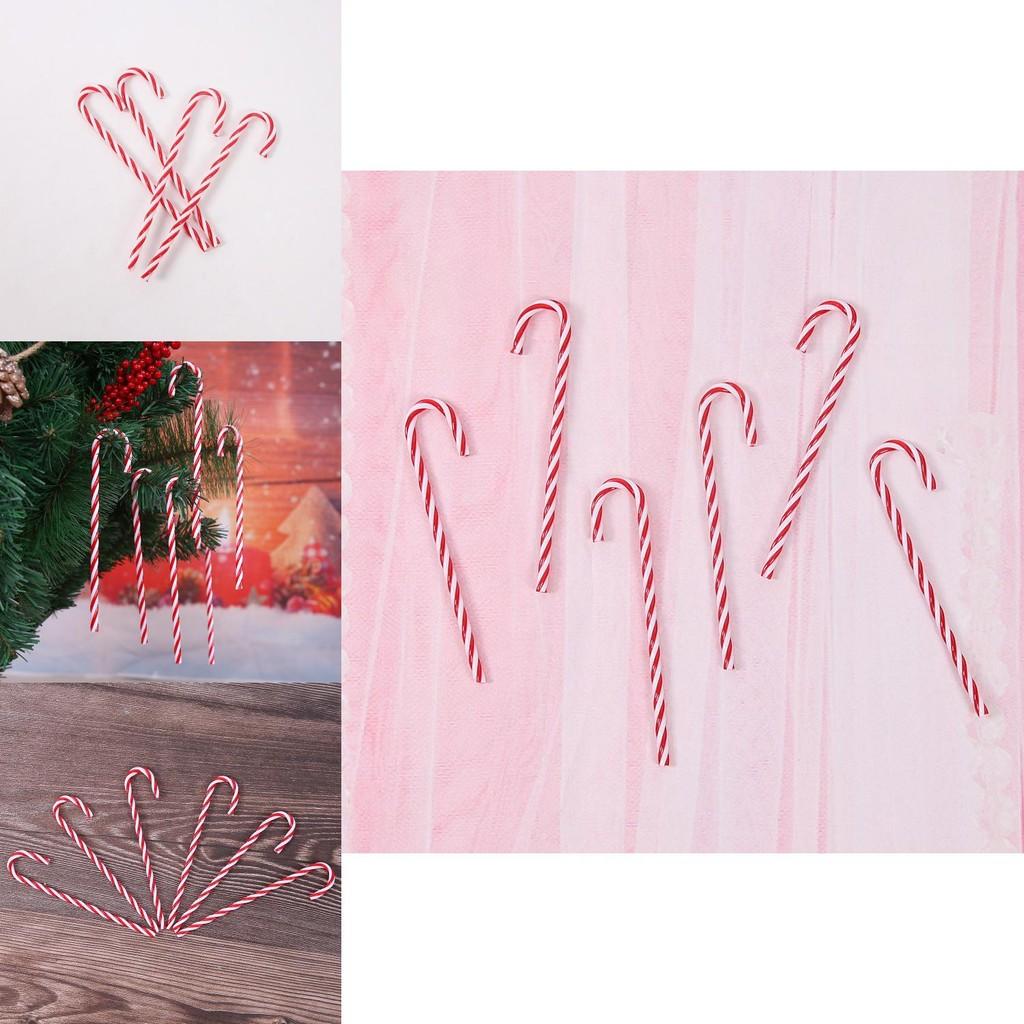 Festive Candy Colorful Cane Christmas Tree Ornaments Set Of Six For Cheer Holiday