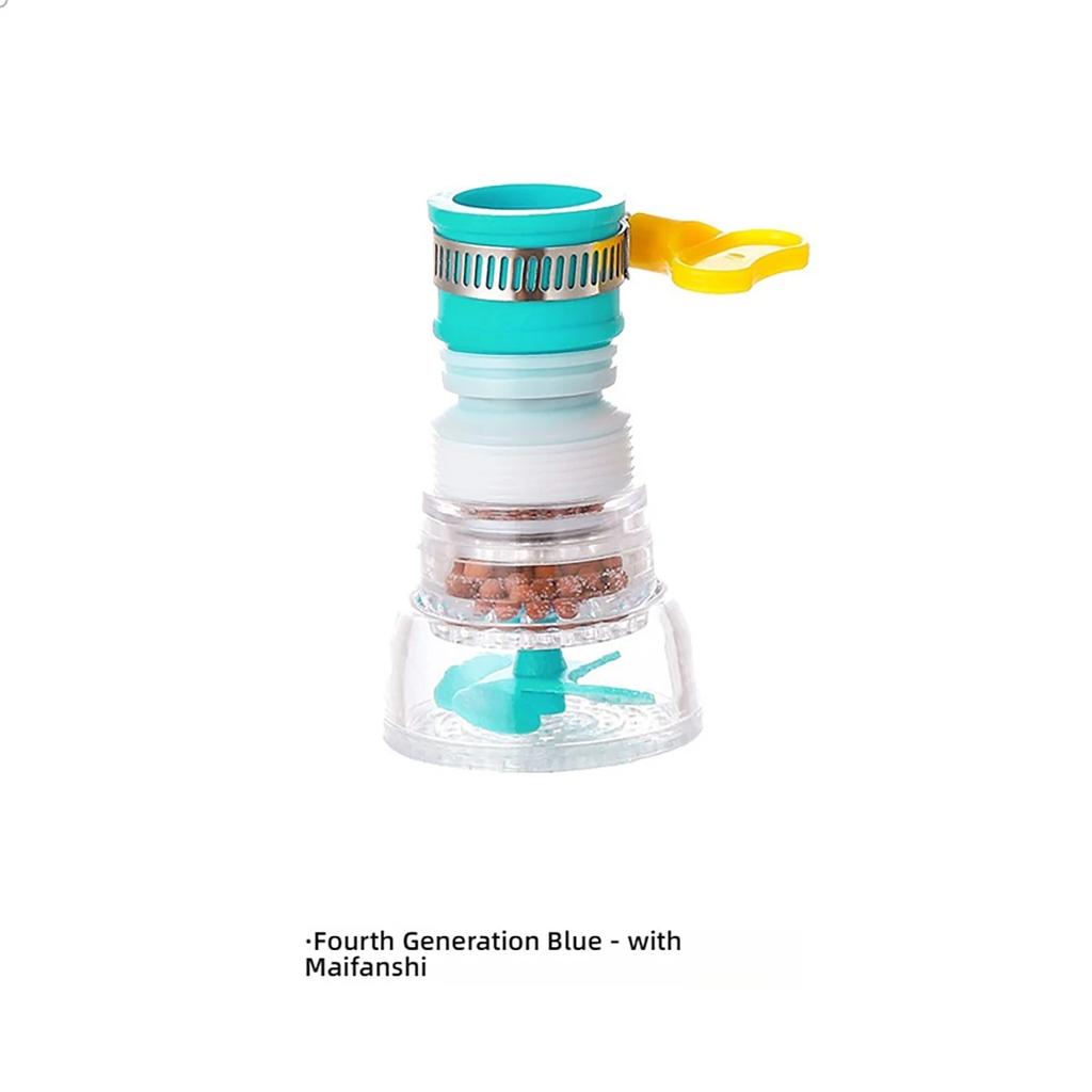 Faucet Water Filter 360 ° Rotating Telescopic Kitchen Faucet Showerhead Nozzle Splash Proof Household Water-saving Device