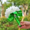 Handheld Bridesmaid Posy: PE Rose Flower Girl Bouquet for Graduation Season