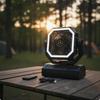 Adjustable Rechargeable Camping Fan Power Bank with Light for