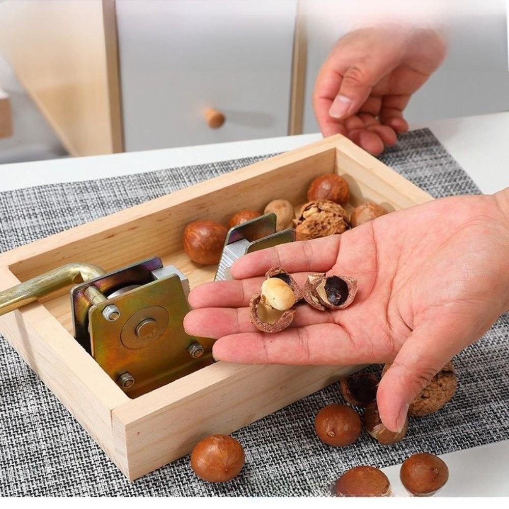 Walnuts Nut Cracker Tool Wood Nut Shell Cracker New Nut Peeling Machine Kitchen Tool