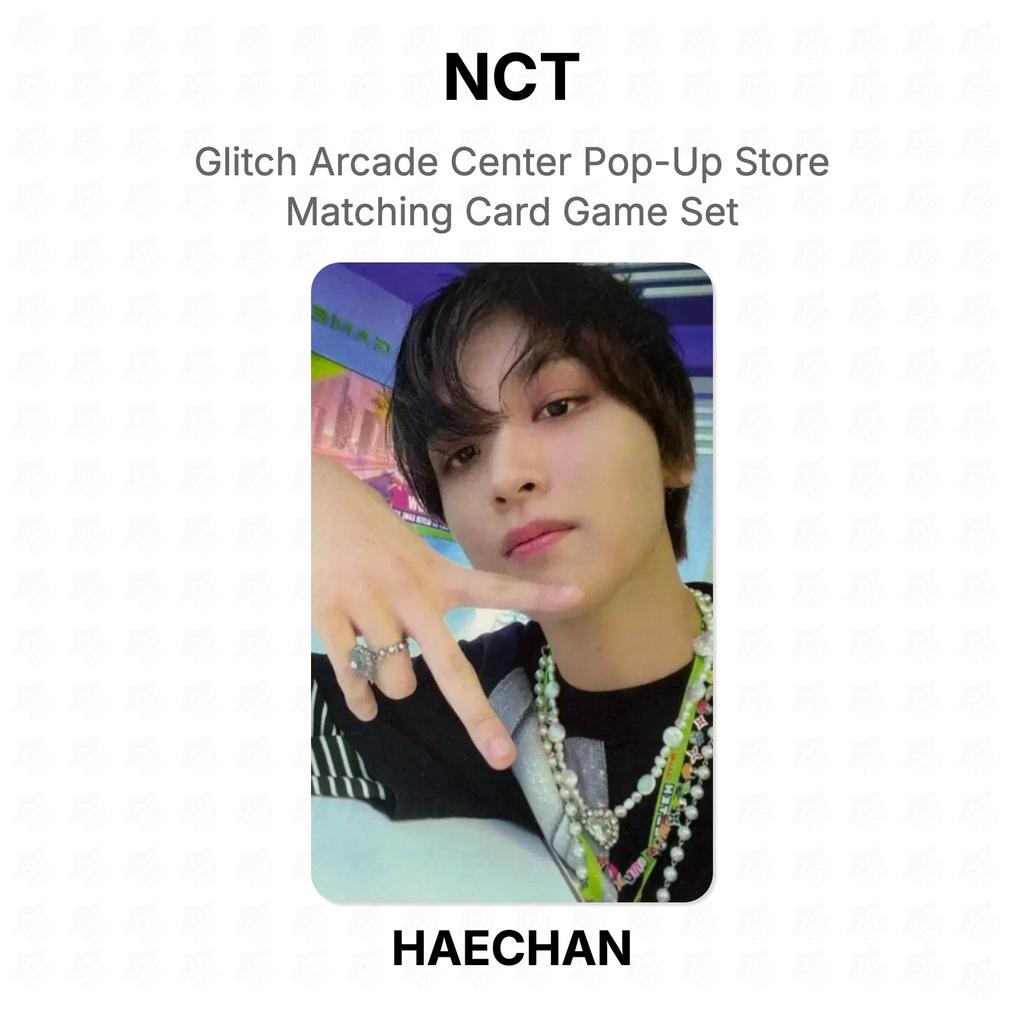 NCT Glitch Arcade Center Pop-Up Store Matching Card Game Set Official Photocard