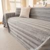 Winter Rabbit Wool Camping Picnic Sofa Cover Housses De Canapé Funda Sofa Thick Streaks Sofa Covers Mats Throw Blankets