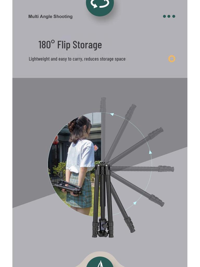 8 Wei Feng 628B Portable DSLR & Mirrorless Camera Tripod for Professional Photography & Mobile Selfies