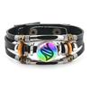 European & American Brazil Flag Multi-layer Woven Leather Bracelet – World Cup Fan Accessory