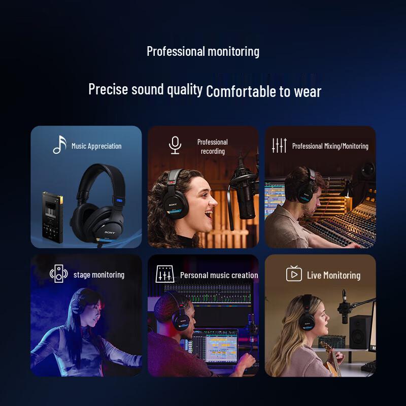 Sony MDR-M1 Closed-back Professional Monitoring Headphones