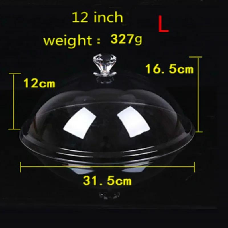 Transparent Round Dish Cover, Extra Large Rectangular Food Cover, Dust-proof PC Plastic, Highend Fresh-Keeping, 9 Sizes