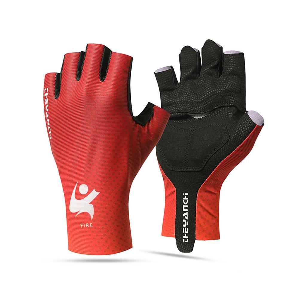 Unisex Summer Breathable Anti-Slip Shock-Absorbing Half Finger Cycling Gloves