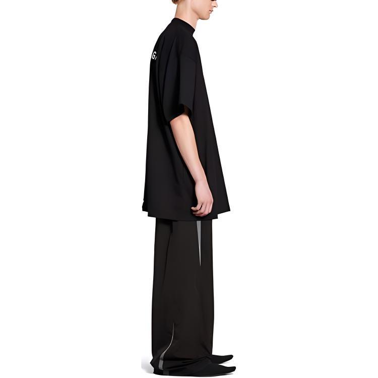 Balenciaga x ZHIFUBAOLIANMING SS25 T Shirt Loose Fit Unisex Black 787349TRVY91000
