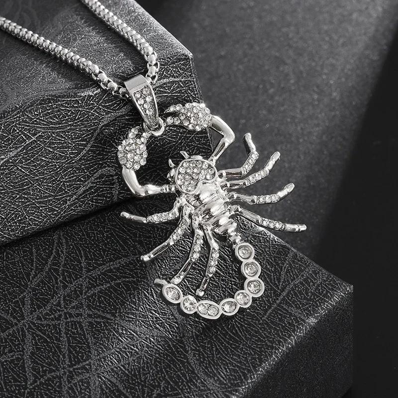 Ice Out Zirkon Höfliche Geste Mittelfinger Halskette Herren Damen Punk Hip Hop Rap Rock Party Schmuck Geschenk